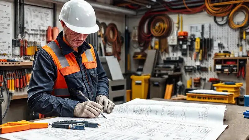 El técnico revisó el circuito con seguridad