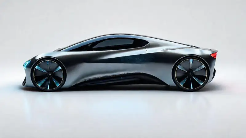 Coche futurista: diseño elegante y tecnológico