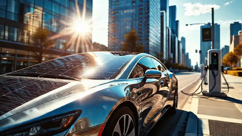 Coche solar brillante