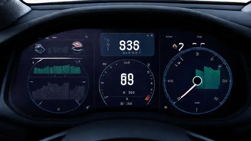 El panel de control del coche eléctrico visualiza datos clave